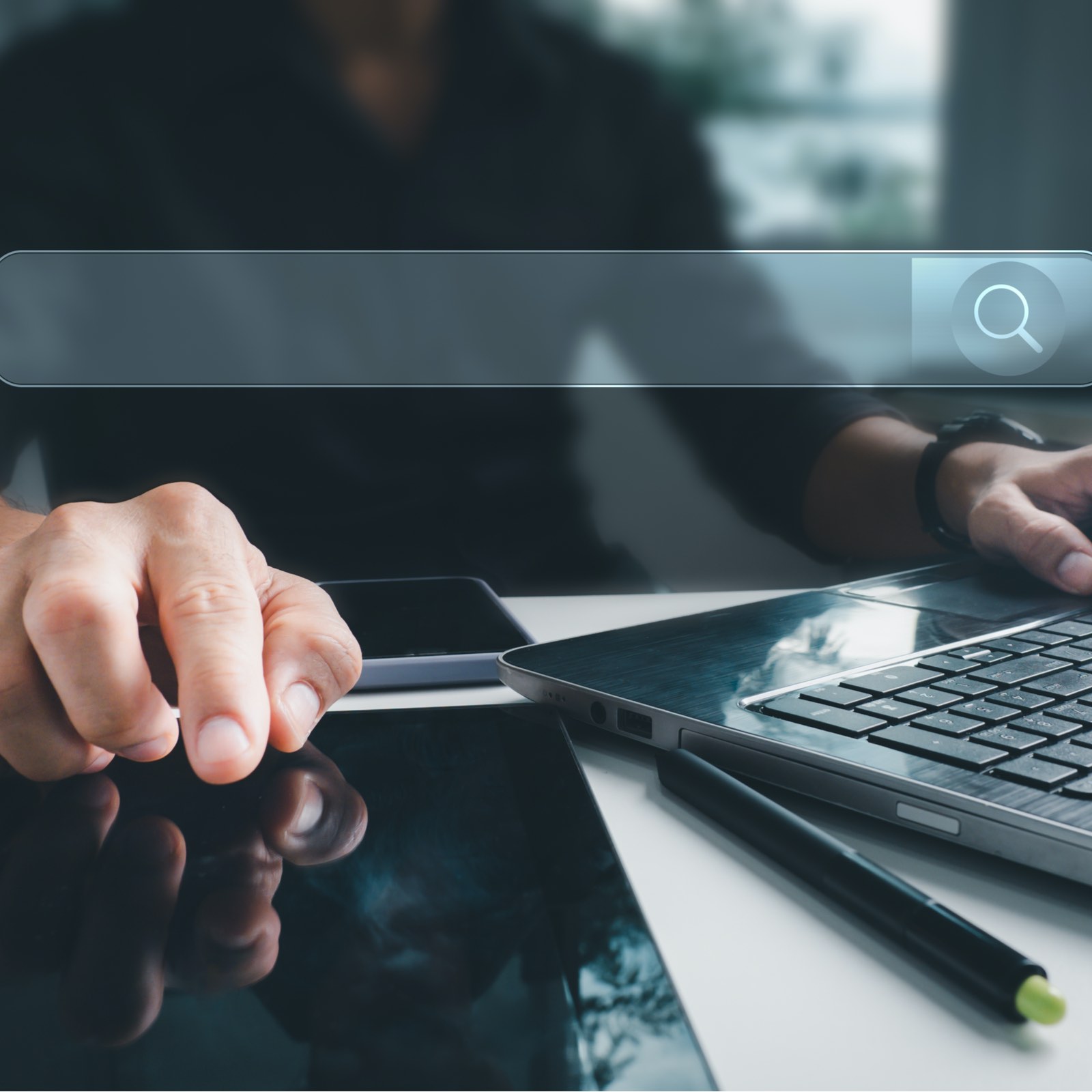 Houston business owner running a search for Google Ads and SEO experts in Houston