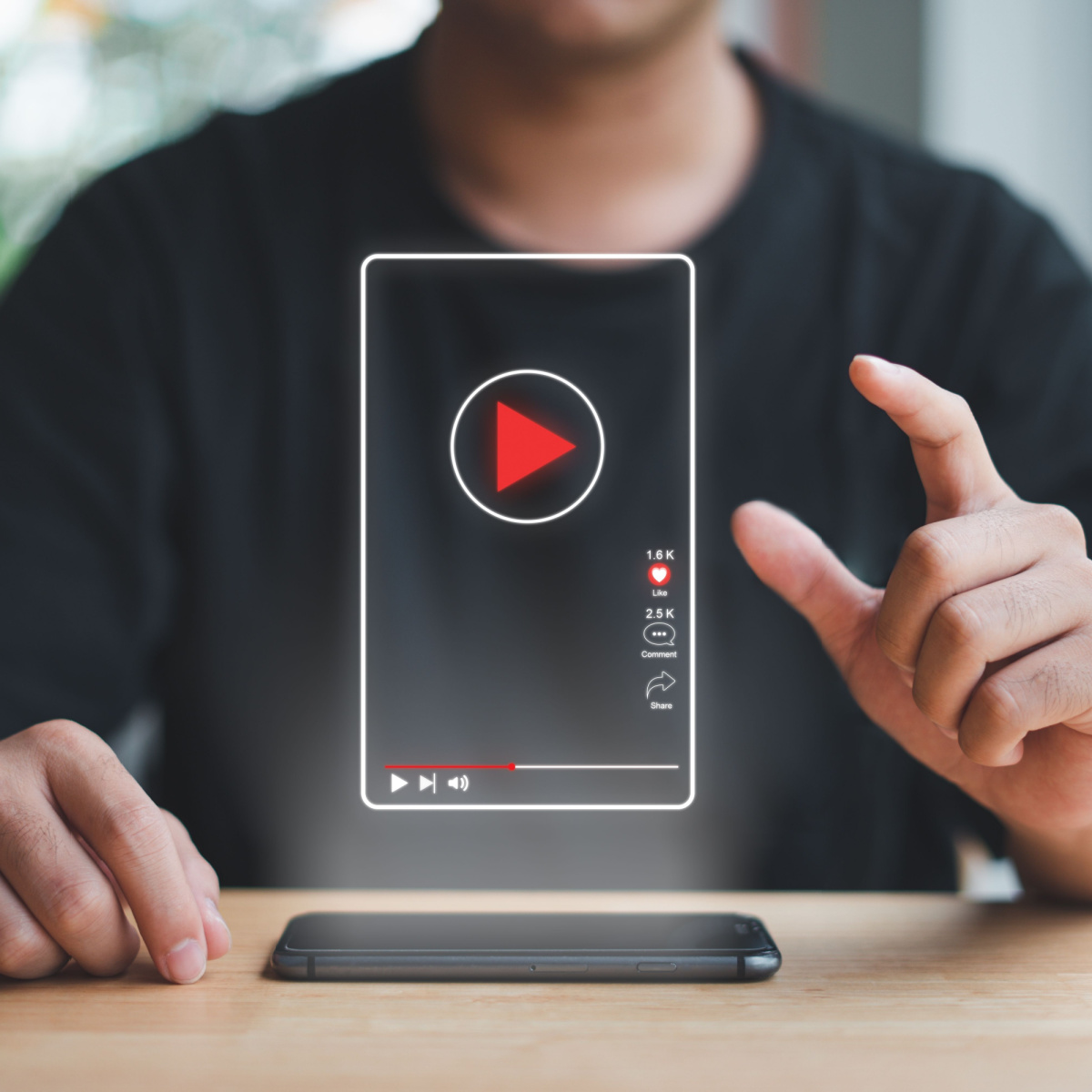 A graphic of video marketing