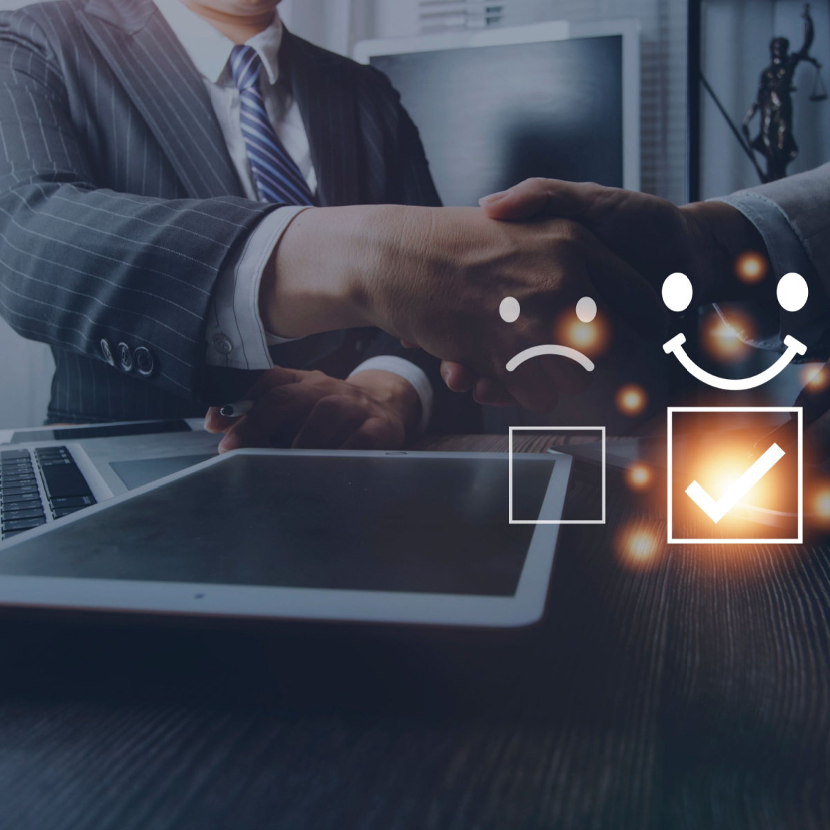 Business owner maintains his online reputation through sound reputation management strategies.