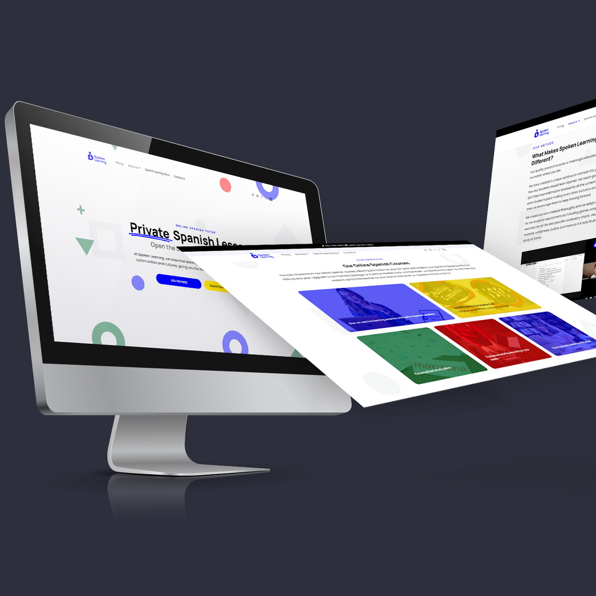 Spoken Learning's new website has launched, with Houston web design by Houston marketing agency INFINI Marketing