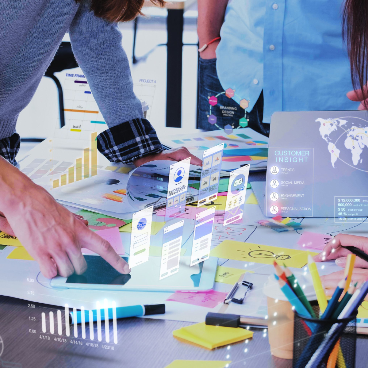 A Houston marketing agency at work