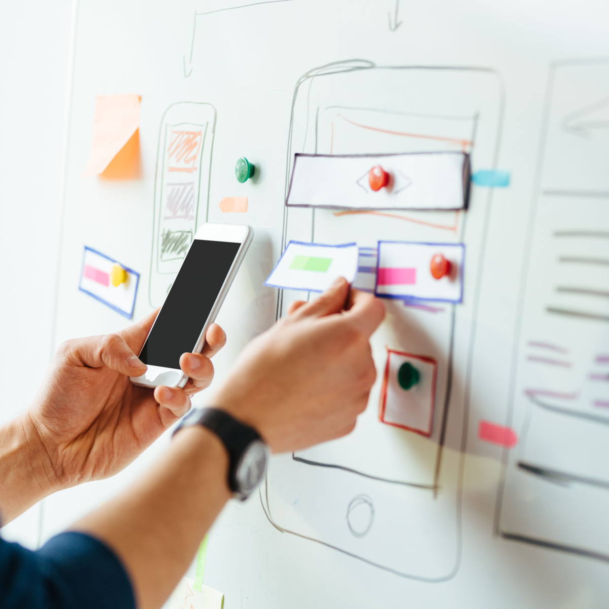 Houston website designers accounts for mobile phone users in their design.