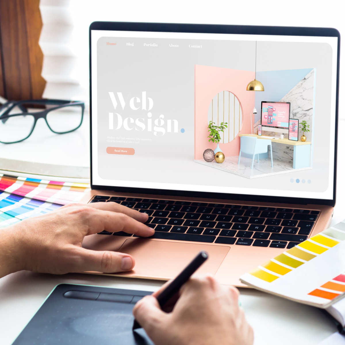 A website undergoes a Houston web design overhaul to drive more traffic.