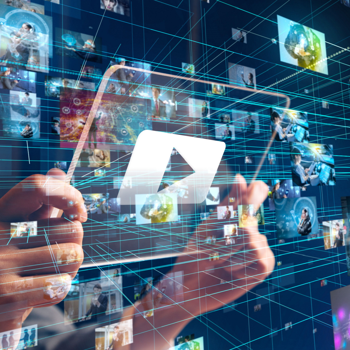 Houston web designer integrates videos to his project.